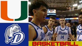 MIAMI vs DRAKE Basketball Game Full Highlights 2024 [upl. by Knut]