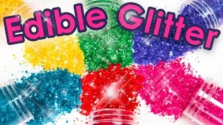 How to Make Edible Glitter 3 Different Ways Cake Decorating DIY [upl. by Yelwah]