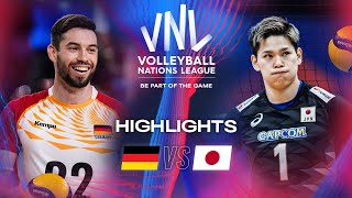 🇩🇪 GER vs 🇯🇵 JPN  Highlights  Week 2  Mens VNL 2024 [upl. by Shanon]