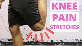 Knee Pain Stretch for Front of Knee Patellofemoral Syndrome Treatment [upl. by Septima39]