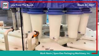 SpeeDee Packaging Machinerys New Compact Rotary Filler Fills 4080 BottleMin Niche [upl. by Jammal]