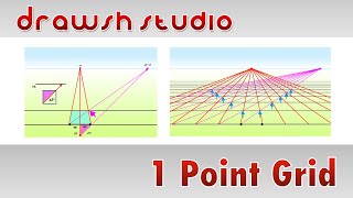 1 Point Perspective Grid [upl. by Nylessoj451]