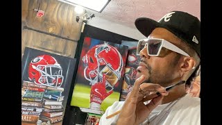 Jeremy painting georgia bulldogs helmet chiefs next acrylics football [upl. by Adeuga923]