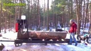 Sawing 100 Year old Red Oak on Timberking 1220 [upl. by Seys163]