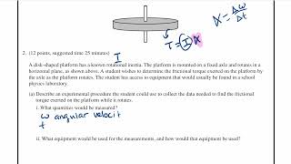 AP Physics 1 Experimental Design FRQ  1 [upl. by Yziar173]