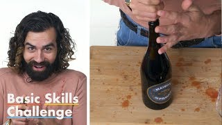 50 People Try to Open a Bottle of Wine  Epicurious [upl. by Westphal]