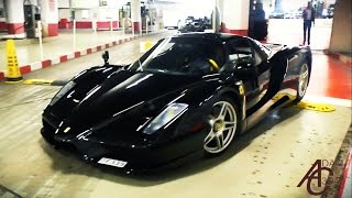 Black Ferrari Enzo sounds in Monaco [upl. by Tabitha610]