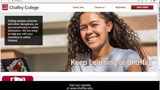 How To Register for Classes Using MyChaffeyView [upl. by Ruthann]