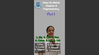 Trigonometric ratios Chapter 8 Part 1  Class 10 Maths Trigonometry learnatscholar shorts [upl. by Reerg983]