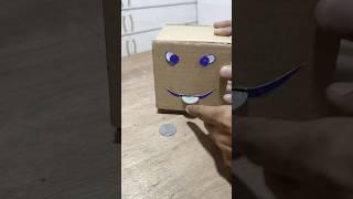 🤔🤔😱Mini coin box with cardboard।। unboxingyoutube trendingscienceproject [upl. by Sillihp]