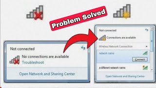 quotNOT CONNECTEDquot No Connections Are Available in Windows 78110  New Method Working in 2024 [upl. by Cyd]