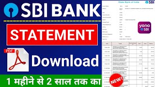 Sbi bank statement kaise nikate hai  sbi statement pdf download  bank statement  sbi [upl. by Elleved]