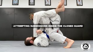 Attempting submissions inside the closed guard [upl. by Melac]