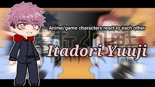 AnimeGame characters react to each other  Itadori Yuuji  Jujutsu kaisen  Gcrv  24 [upl. by Benenson]