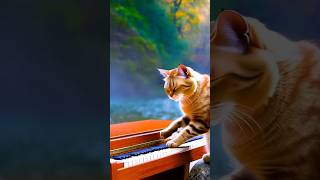 Cute Cat Playing Violin cat kucingimut kucinglucu violin kucing catlover [upl. by Aisayn]