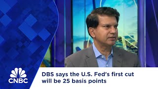 DBS says the US Feds first cut will be 25 basis points [upl. by Refinnej]