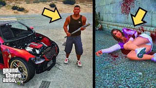 What Happens if Franklin Destroys Amanda’s Car in gta 5 [upl. by Akapol]