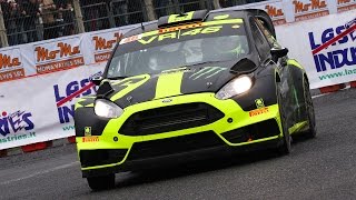 Valentino Rossi Ford Fiesta WRC  2014 Monza Rally Show  Donuts Overtake amp Pure Sound HD [upl. by Coit]