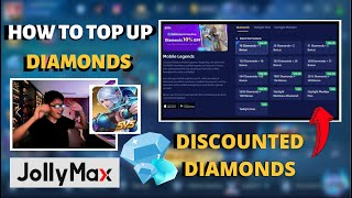 How to TOP UP Diamonds on JollyMax up to 60 Off Discount Event  Mobile Legends [upl. by Aimik3]