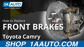 How to Replace Front Brakes 0717 Toyota Camry [upl. by Jeanette190]