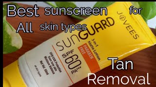 Jovees sunscreen lotion review in TamilBest sunscreen lotionBest Tan removal sunscreen in Tamil [upl. by Eussoj67]