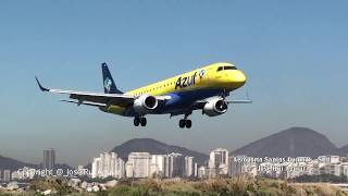 Pousos fantásticos no Aeroporto Santos Dumont AVIANCA GOL AZUL TAM [upl. by Eckhardt360]