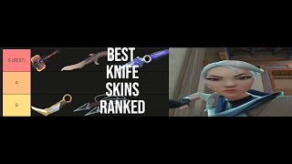 BEST VALORANT KNIFE SKIN TIER LIST UPDATED 2024 [upl. by Trini]