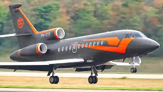 Max Verstappens Private Jet Dassault Falcon 900EX  PHDTF  Test flight with Go Around [upl. by Anahsal703]