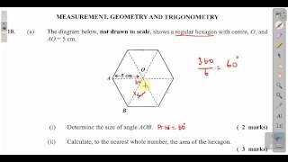 CXC CSEC Maths Past Paper 2 Question 10a January 2012 Exam ACT Math SAT Math [upl. by Aenehs]