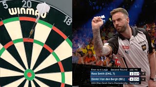 ROSS SMITH HITS A NINE DARTER 2024 Dutch Darts Championship [upl. by Janela]