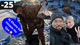 Me amp My Russian Friend Daria Met a Fisherman on the Ice River 🥶🎣🇷🇺 [upl. by Cyrille]