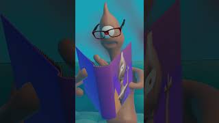 Reading a book fckalien animation blender 3d [upl. by Semele]