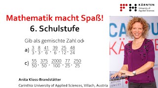 Unechte Brüche in gemischte Zahlen umwandeln ✨  Mathe 6 Schulstufe 👍 [upl. by Lamp907]