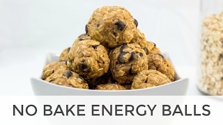 No Bake Oatmeal Energy Balls Recipe with Chocolate Chips [upl. by Izy858]