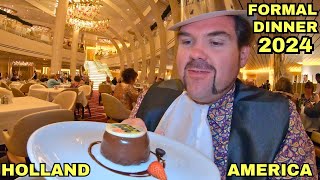 Holland America Formal Dinner CRUISE Food Koningsdam 2024 [upl. by Ahsenaj472]