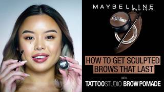 TATTOO STUDIO BROW POMADE ANNA  Maybelline New York [upl. by Menell634]