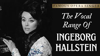 Vocal Range Ingeborg Hallsteins Full Vocal Range F3Bb6 [upl. by Annaerdna]