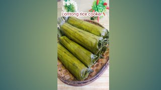 Resep lontong rice cooker mulus dan kenyal anti gagal  Endang Mengge [upl. by Renick314]