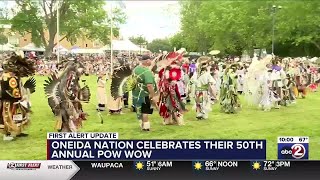 Oneida Nation celebrating 50th annual powwow [upl. by Esalb422]