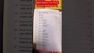 Best Book For KVS Exam Pedagogy Book by Prateek Shivalik kvs kvs2022 kvsexam kvspedagogy yt [upl. by Kirat]