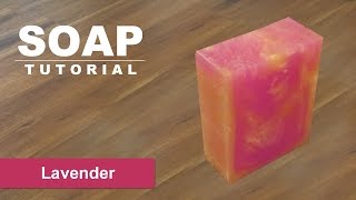 Lavender Melt and Pour Soap Tutorial [upl. by Ttehr]