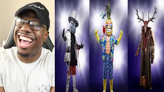 The Masked Singer The Deer The Hippo The Pineapple Performances and Reveal REACTION [upl. by Siubhan]