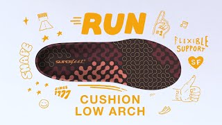 Superfeet® Run Cushion Low Arch Insoles [upl. by Everett]