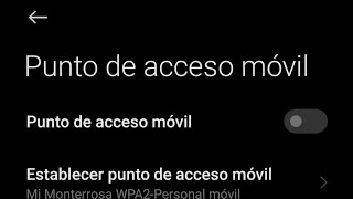 SOLUCIÓN Zona Wifi en Xiaomi solución punto de acceso móvil en Xiaomi [upl. by Annohsat]