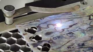 How To Cut Mother Of Pearl Inlay Cosmos UV Laser Machine Is the Answer [upl. by Bay48]