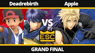 ESC 50  Grand Final  Deadrebirth Pokémon Trainer Ike Vs Apple Cloud  SSBU UK Local [upl. by Gnaoh568]