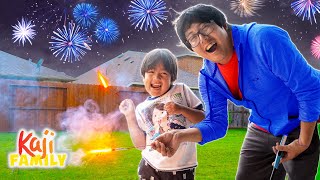 Kaji Family Firework Show and 4th of July Family Fun [upl. by Moonier]