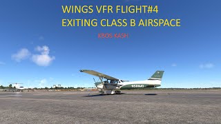 CESSNA 172 FLIGHT TRAINING  WINGS VFR Flight4 [upl. by Gipsy]