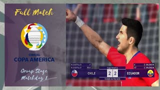 PES 2018  Chile vs Ecuador  Copa America Group CMatchday 1  Gembox Patch 2021  PS3 [upl. by Euqnomod]