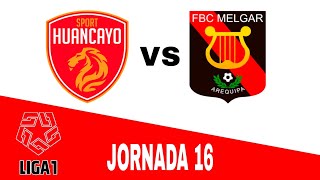 Sport Huancayo 24 Melgar en vivo Liga 1 Jornada 16 [upl. by Moe]